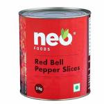 NEO RED BELL PEPPER SLICE 2.9kg TIN