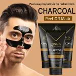 Globus Naturals Activated Charcoal Peel off Face Mask For Tan & Blackhead Removal (Set of 3) 100g
