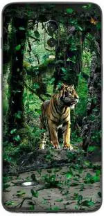 aadia One Plus 6T Matte Vinyl Tiger Printed Mobile Skin Sticker