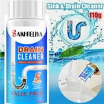 Vidhmaan AYURVEDA SAKHRELIYA Drain Blockage Sink & Pipes Cleaner Powder & Clog Block Remover from ** Powder Drain Opener (110 g) Pack of 1