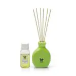 IRIS Home Fragrances New Lemon Grass Fragances Reed Diffuser Set with Oil 45ml With Ceramic Pot & Diffuser Stick