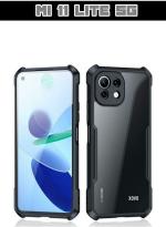 XOVO Back Cover for Mi 11 Lite, Xiaomi 11 Lite NE 5G (Transparent, Dual Protection, Pack of 1)