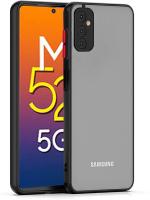Newselect Samsung Galaxy M52 5G Black Rubber Back Cover