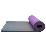 Sportsoul Foam Yoga And Exercise Mat Grey And Purple - 72 x 24 inches