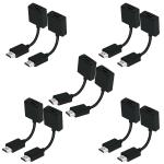 Storite 10Pack 10cm High Speed HDMI Male to Female Extension Cable HDMI Extender For Computer, TV, Projector, DVD Player- Black