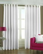 JARS Collections Set of 2 Plain Crush Polyster Long Door Curtains(4x9 ft)