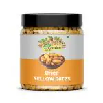 THE DRY FRUIT GARDEN Dry Dates Yellow (Sukha Khajoor|Chuhara|Peela Khajur) Dry Fruits Pack of 250 Gram with Jar Packaging