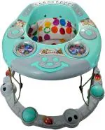 Maanit Musical Activity Folable Walker for Boys & Girls (Mint Green)