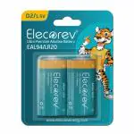 Elecorev Alkaline D-Size Battery Pack of 2 EAL94 /LR-20