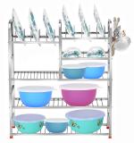 Zaib Wall Mounted Stainless Steel Rust Proof Kitchen Rack Bartan Stand for Home and Kitchen / Utensils Organizer 30x24