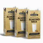 Urban Platter Unsweetened Almond Milk, 1 Litre [Pack Of 3]