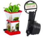 Blue Wonder Stainless Steel Chilly Cutter Cutter With 8 Pcs Plastic Black Measuring cups and (Multicolour, Pack of 2)