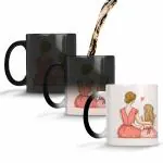 YuBingo Birthday Gift for Mom - Ceramic Coffee Mug, Printed Tea Cup, Best Mother's Day Gift from Daughter Birthday Gift for Mom (Black Colour Changing Magic Mug, Magic, 320ML)