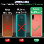 Casotec Shockproof Back Cover Case for Motorola Moto E7 Power 4G | 360 Degree Protection | Protective Design | Anti-Scratch Tough Slim TPU Case for Motorola Moto E7 Power 4G (Blue)