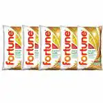 Fortune Oil, 1 L Pouch Rice Bran Health (Pack of 5)