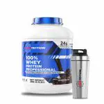 Proteition Elite 100% Whey Protein Professional with Shaker | 24g Protein | No Sugar Added (Chocolate, 2kg)