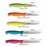 Kai Stainless Steel Kitchen Knife, Multicolour set of 5