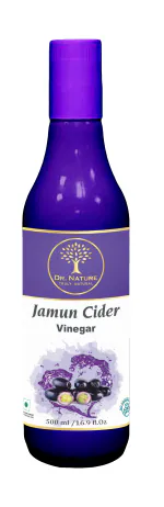 Dr. Nature Jamun Cider Vinegar (Sirka) Juice- Help In Blood Sugar Control, Healthy Digestion & Metabolism Health Drink (500ml.)