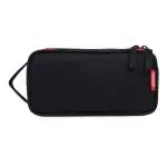 Wooum Premium Quality Pencil Case with Handle for Middle High College School & Office - Black
