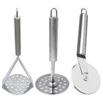 DreamBasket Pizza Cutter & Potato Masher (Pack of 2) for Kitchen