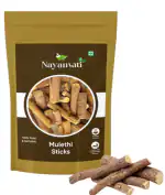 Nayanvati - Mulethi Stick - Glycyrrhiza Glabra - Yashtimadhu - Jeshthamadha - Licorice Root 200 gm