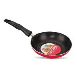 NAVRANG NONSTICK FRY PAN 160MM, NON INDUCTION,RED