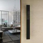 LAPO Stainless Steel 15 inch Door Handles for All Door- Pack of 1 (Black(PVD) Finish)