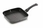 Anjali Black Aluminium Nonstick Grill Pan with Handle 250 mm