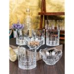 Roxx Cherry Serving Bowl with Tumbler/Glass Set of 8 Pieces (2 Pcs Bowl and 6 Pcs Glass)