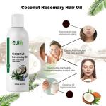 Edith Naturals Coconut Rosemary Oil 100% Pure For Hair Growth, Hair Fall Control Hair Oil (200 ml)