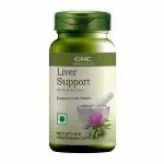 GNC Herbal Plus Liver Support With Milk Thistle & Picrorhiza | Cleanses Liver | Protects Liver Health | Facilitates Fat Metabolism | Provides Antioxidant Support | Formulated in USA | 60 Capsules