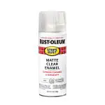 Rust-Oleum STOPS RUST 285093 Protective Enamel Spray Paint MATTE CLEAR, 340 grams