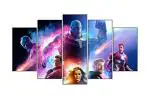 Divinedesigns Multicolor Vinyl Thanos And Supertars Pieces Sticker - 91 X 53 Cm