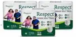 Respect Adult Diapers - 30 Pieces, M (Pack Of 3)