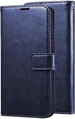 TRIFTY Blue Leather Leather Wallet Flip Cover for Samsung Galaxy A50|MOBILE COVER|COVER|BACK COVER|MOBILE CASE|FLIP COVER