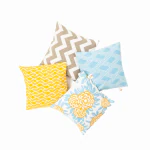 The Hive Cotton Cushion Covers 16 X 16 inches, Set of 4 Pieces| (Cozy Chroma)
