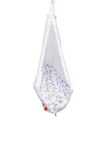 VParents Newborn Baby Sleep Swing Cradle Jhula Palna Tottilu with Attached Bed and Mosquito net Fruity (Blue) 110676