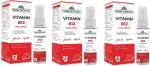 FARM BIONICS Watermelon Flavour Vitamin B12 Liquid Oral Spray Bottle for Men and Women - Pack of 3, Per Pack 30 ml