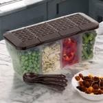 DDecora Plastic Grocery Container - 1800 ml (Brown)