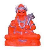 ATUT Unbreakable Hanuman Idol (RED, 25cm, Big)
