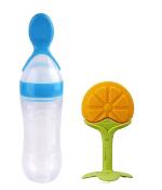 Manan Shopee Kids Orange Silicone Spoon Bottle Feeder