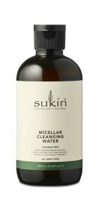 Sukin Australian Natural Micellar Cleansing Water | Natural Cleanser | Gentle Makeup Remover | Sukin Skincare | Cruelty-Free | Alcohol-Free | Vegan | Soothing & Refreshing | Australian Skincare | 250ml