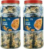 Mr.Kool Organic Chikki Peanut Chikki Bar 800gm Combo (1.6 Kg) Plastic Bottle (2 x 800 g)
