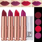 PERPAA Antique Velvet Stick Lipstick, Enreached with Jojoba Oil, Shea Butter Pack of 4 Lipsticks, Shade-Cherry Red,Red,Magenta,Dark Maroon