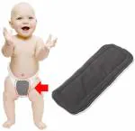 Mom's Pride Tiny Tots Multicolor Tinny Tots 5 Layer Bamboo Charcoal Inserts Liners Natures Cloth Diaper Liner (Pack Of 5)