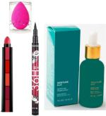 BINGEABLE HDA36 Pro Waterproof Sketch Pen Eyeliner, Long Lasting Super Matte 5 in 1 Lipsticks, Skintune Blur Perfecting Primer Serum Base Serum