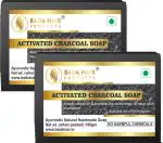 Badahair Handmade Activated Charcoal Soap Combo, 100 G (Pack Of 2)