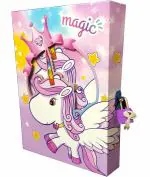 Technochitra Unicorn Diary With Lock Note Book Single
