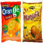 Cintu Mangolik - Mango Flavoured Candy - Pack of 160 + Orange Doubles Candy (BIG Size) - Pack of 150 Pieces