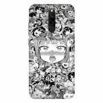 Voleano back cover for Redmi 8, Cute, Baby, Doll, Kids, Girl, boy, Together, heart, beautiful girl
